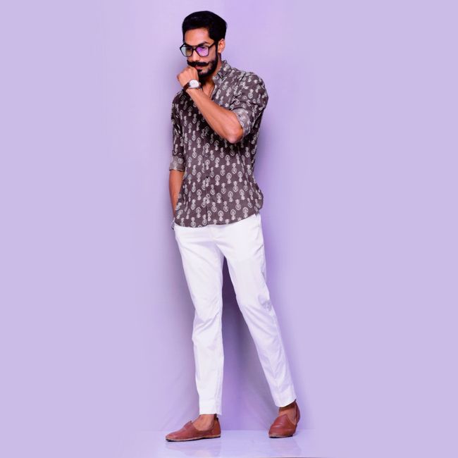 Diesel Straight Linen Pants - Signature