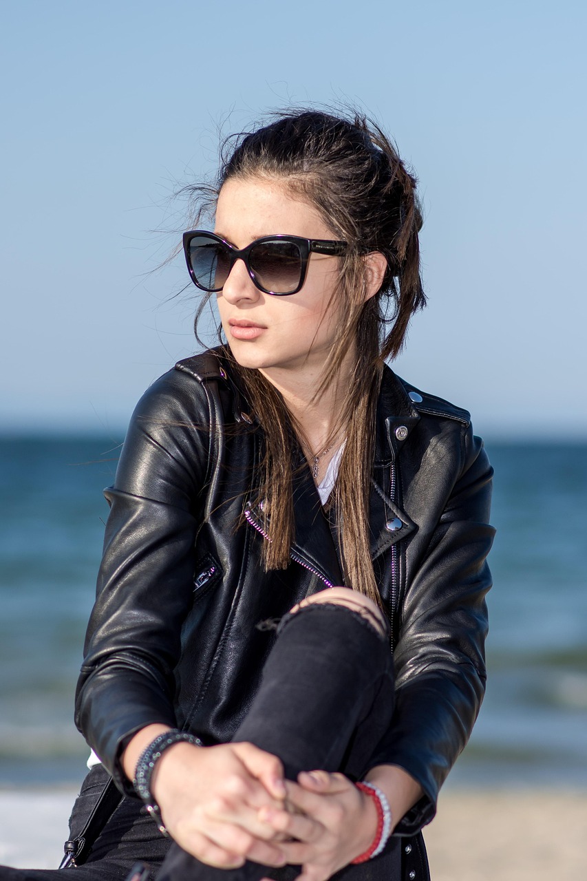 Fossil Leather Sunglasses